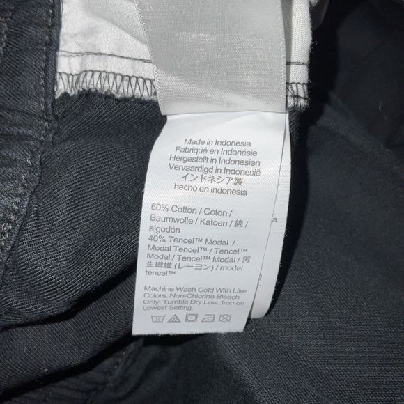 J.CREW Pants Womens Size 4S Black Joggers Pull On Pockets Capri twill - Picture 8 of 12